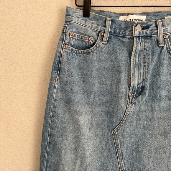 Aritzia Denim Forum The '90s Vintage Maxi Denim Skirt Size 26 - Picture 7 of 13